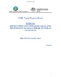 Báo cáo khoa học nông nghiệp IMPROVEMENT OF OPERATOR SKILLS AND TECHNOLOGY IN SMALL RURAL SAWMILLS IN VIETNAM MS6