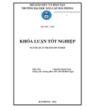 Khoá luận tốt nghiệp: Một số biện pháp mở rộng thị trường tiêu thụ sản phẩm gỗ ván sợi MDF của Công ty TNHH MTV Lâm nghiệp Hoành Bồ - Quảng Ninh