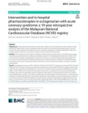 Intervention and in-hospital pharmacoterapies in octogenarian with acute coronary syndrome: A 10-year retrospective analysis of the Malaysian National Cardiovascular Database (NCVD) registry