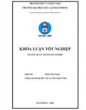 Khóa luận tốt nghiệp Quản trị doanh nghiệp: Một số giải pháp Marketing thúc đẩy tình hình tiêu thụ sản phẩm tại Công ty TNHH Lan Phố