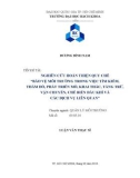 Luận văn Thạc sĩ Quản lý môi trường: Nghiên cứu hoàn thiện Quy chế bảo vệ môi trường trong việc tìm kiếm, thăm dò, phát triển mỏ, khai thác, tàng trữ, vận chuyển, chế biến dầu khí và các dịch vụ liên quan