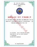 Khóa luận tốt nghiệp Quản trị kinh doanh: Phân tích rủi ro tín dụng trong hoạt động cho vay tại ngân hàng TMCP Việt Nam Thịnh Vượng VPBank chi nhánh Bến Ngự Huế