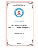 Tóm tắt Luận án Tiến sĩ Văn học: Tiểu thuyết Mạc Ngôn nhìn từ lý thuyết liên văn bản