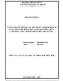 Luận văn Thạc sĩ Khoa học: Xây dựng hệ thống câu hỏi trắc nghiệm khách quan dùng để kiểm tra, đánh giá kiến thức chương axit – bazơ trong hóa phân tích