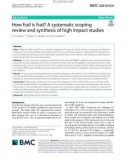 How frail is frail? A systematic scoping review and synthesis of high impact studies