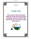 Luận văn: Thực trạng và một số giải pháp nhằm đẩy nhanh tiến độ giải phóng mặt bằng ở một số dự án trên địa bàn Hà Nội tại Công ty Đầu tư phát triển nhà số 2