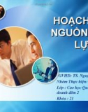 Tiểu luận: Hoạch định nguồn nhân lực