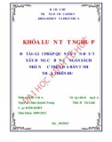 Khóa luận tốt nghiệp: Giải pháp quản lý vốn đầu tư xây dựng cơ bản từ ngân sách Nhà nước trên địa bàn tỉnh Thừa Thiên Huế