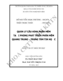 Luận văn: Quản lý cấu hình phần mềm tại phòng phát triển phần mềm quang trung – trung tâm tin học