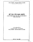 Đề tài cấp nhà nước: Luận cứ khoa học cho việc xây dựng đề án tiền lương mới