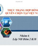 Thuyết trình: Thực trạng hợp đồng quyền chọn tại Việt Nam