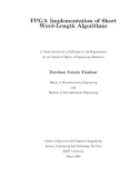 Master's thesis of Engineering (Research): FPGA implementation of short word-length algorithms