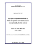 Tóm tắt Luận văn Thạc sĩ Tài chính ngân hàng: Hoạt động huy động tiền gửi tiết kiệm tại Phòng giao dịch Ngân hàng Chính sách xã hội huyện Quảng Điền, tỉnh Thừa Thiên Huế