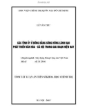 Tóm tắt Luận án Tiến sĩ Khoa học chính trị: Các tỉnh ủy ở đồng bằng sông Hồng lãnh đạo phát triển văn hóa - xã hội trong giai đoạn hiện nay