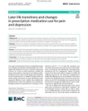 Later-life transitions and changes in prescription medication use for pain and depression