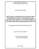 Luận văn thạc sĩ kinh tế: Những khía cạnh thương mại liên quan đến bảo hộ quyền sở hữu công nghiệp và khả năng khai thác đối với các doanh nghiệp Việt Nam trong điều kiện hội nhập kinh tế quốc tế