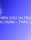 Nghiên cứu thị trường ứng dụng - Thảo luận