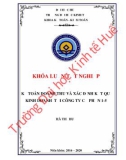 Khóa luận tốt nghiệp Kế toán-Kiểm toán: Kế toán doanh thu và xác định kết quả kinh doanh tại công ty cổ phần 1-5