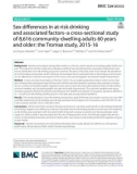 Sex differences in at-risk drinking and associated factors–a cross-sectional study of 8,616 community-dwelling adults 60 years and older: The Tromsø study, 2015-16