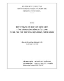 Báo cáo kết quả thực hiện bước I, II: Thực trạng về đội ngũ giáo viên vùng đồng bằng sông Cửu Long xuất các chủ trương, biện pháp, chính sách