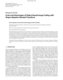 Báo cáo hóa học: Research Article Costs and Advantages of Object-Based Image Coding with Shape-Adaptive Wavelet Transform