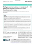 Frailty assessment using a novel approach based on combined motor and cardiac functions: A pilot study