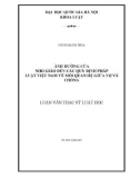 Luận văn Thạc sĩ Luật học: Sự ảnh hưởng của Nho giáo đến các quy định pháp luật về mối quan hệ giữa vợ và chồng