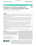 Sarcopenia and motoric cognitive risk syndrome: A moderated mediation model