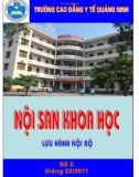 Nội san khoa học: Số 2 tháng 2/2011 - CĐYT Quảng Ninh