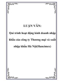 LUẬN VĂN: Qui trình hoạt động kinh doanh nhập khẩu của công ty Thương mại và xuất nhập khẩu Hà Nội(Hancimex)