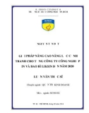 Luận văn Thạc sĩ Quản trị kinh doanh: Giải pháp nâng cao năng lực cạnh tranh cho Tổng Công ty Công nghiệp in và Bao bì Liksin đến năm 2020