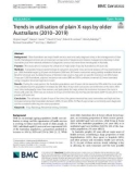 Trends in utilisation of plain X-rays by older Australians (2010–2019)