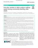 Intra-day variation in daily outdoor walking speed among community-dwelling older adults