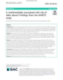 Is multimorbidity associated with risk of elder abuse? Findings from the AHSETS study