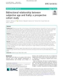 Bidirectional relationship between subjective age and frailty: A prospective cohort study