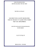 Luận văn Thạc sĩ Quản trị kinh doanh: Giải pháp nâng cao mức độ hài lòng cho các nhà đầu tư vào khu công nghiệp Việt Nam – Singapore II