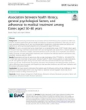 Association between health literacy, general psychological factors, and adherence to medical treatment among Danes aged 50–80 years