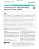 Advanced cognitive impairment among older nursing home residents