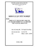 Khóa luận tốt nghiệp: Thời cơ và thách thức đối với các doanh nghiệp vừa và nhỏ khi Việt Nam gia nhập WTO