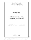 Luận văn thạc sĩ: NẮN CHỈNH BIẾN DẠNG HÌNH HỌC VÀ ỨNG DỤNG