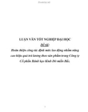 Luận văn tốt nghiệp: Hoàn thiện công tác định mức lao động nhằm nâng cao hiệu quả trả lương theo sản phẩm trong Công ty Cổ phần Bánh kẹo Kinh Đô miền Bắc