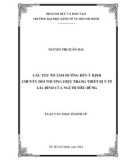 Luận văn Thạc sĩ Kinh tế: Các yếu tố ảnh hưởng đến ý định chuyển đổi thương hiệu trang thiết bị y tế gia đình của người tiêu dùng