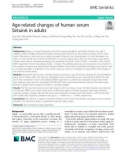 Age-related changes of human serum Sirtuin6 in adults