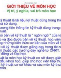 Bài giảng Vật liệu và dụng cụ vẽ: Chương 1