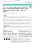 The intersectional impact of sex and social factors on subjective health: Analysis of the Canadian longitudinal study on aging (CLSA)