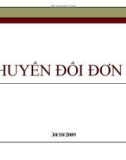 CHUYỂN ĐỔI ĐƠN VỊ