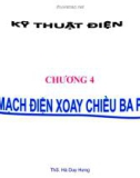 Bài giảng Kỹ thuật điện: Chương 4 - ThS. Hà Duy Hưng