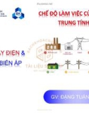 Bài giảng Nhà máy điện và trạm biến áp: Chế độ làm việc của điểm trung tính