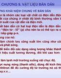 Bài giảng Vật liệu điện và cao áp: Chương 9 - Ngô Quang Ước