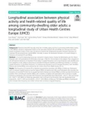 Longitudinal association between physical activity and health-related quality of life among community-dwelling older adults: A longitudinal study of Urban Health Centres Europe (UHCE)